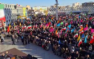 فیلم/ بزرگداشت حماسه ۹ دی در میدان امام حسین (ع) تهران