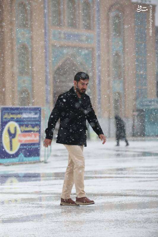 عکس / حال و هوای برفی آستان مقدس جمکران 11