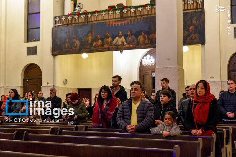 عکس/ مراسم آغاز سال نو میلادی در کلیسای سرکیس مقدس تهران
