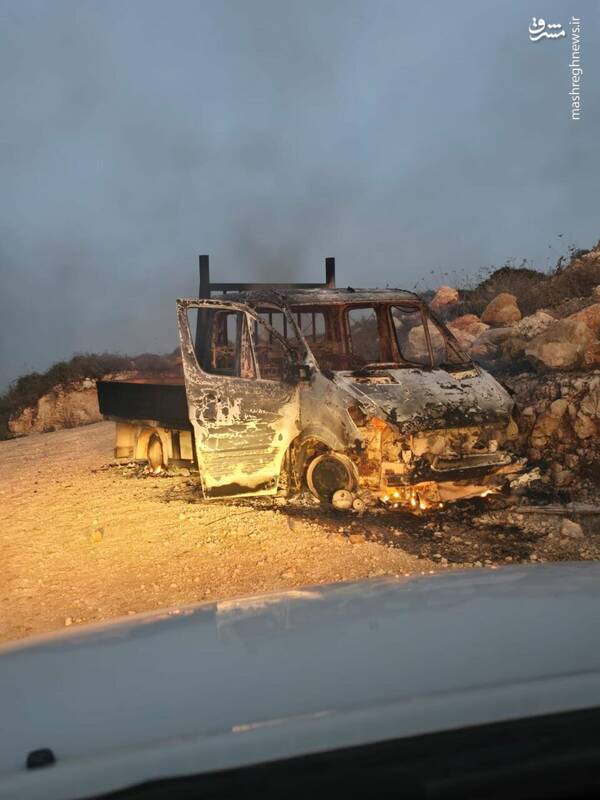 عکس/ دود و آتش کینه صهیونیستها در رام الله