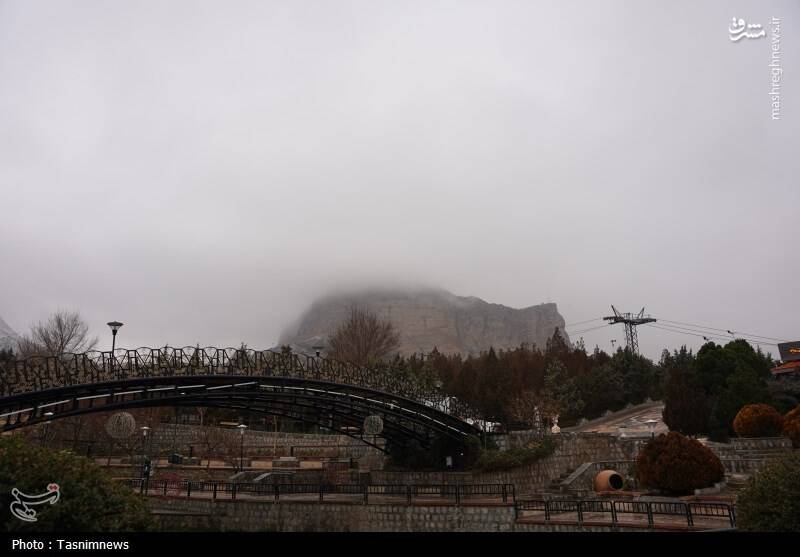 عکس/ نخستین برف زمستانی اصفهان