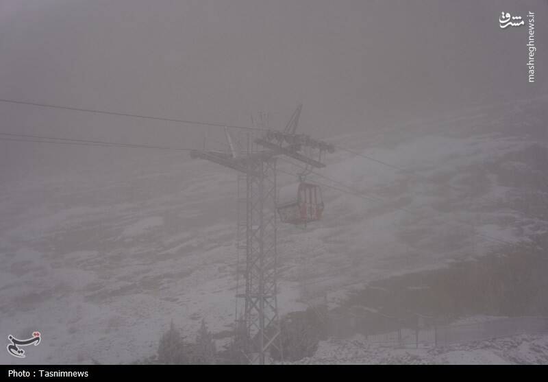 عکس/ نخستین برف زمستانی اصفهان
