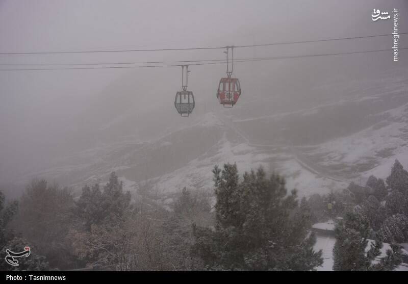عکس/ نخستین برف زمستانی اصفهان