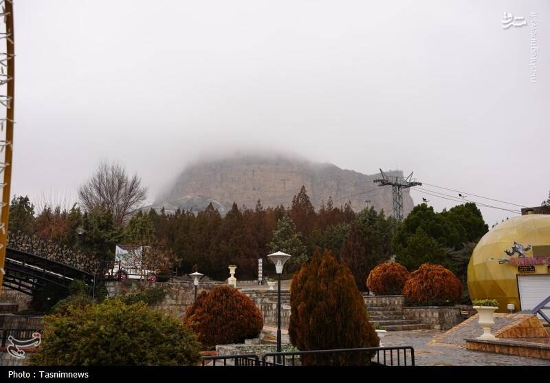 عکس/ نخستین برف زمستانی اصفهان