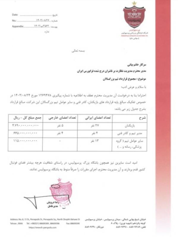 پشت پرده قرارداد نجومی پرسپولیس با مربی ۳۶ هزار دلاری