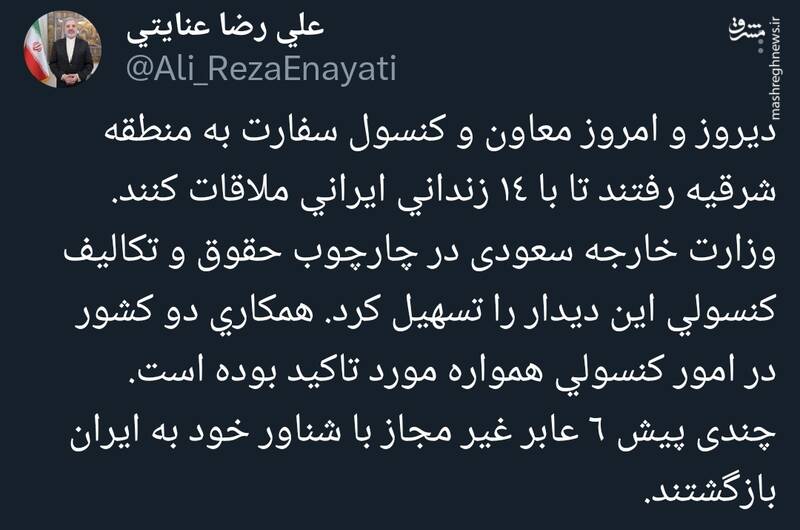 روایت سفیر ایران از همکاریهای کنسولی ایران و عربستان