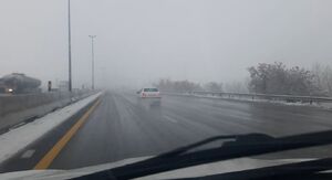 مه و برف در جادههای کشور / با سرعت مطمئنه حرکت کنید