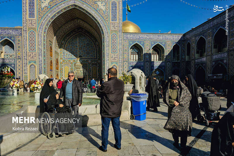 عکس / حال و هوای حرم امام رضا (ع) در روز میلاد امام جواد (ع) 9