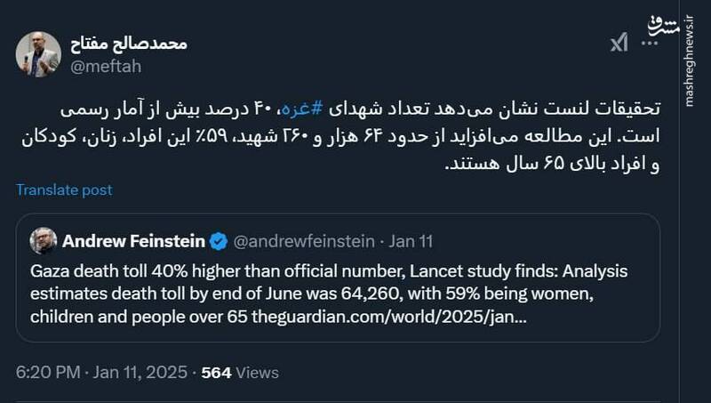 تعداد شهدای غزه، ۴۰ درصد بیش از آمار رسمی است