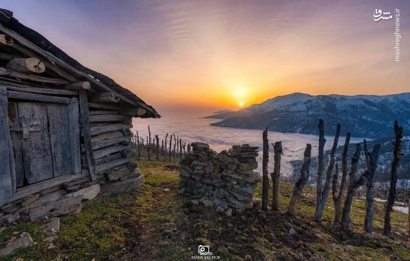 تصویری زیبا از طلوع خورشید در ارتفاعات مازندران 2