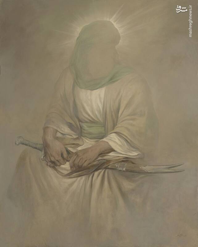 عکس / رونمایی از اثر جدید روحالامین برای امیرالمومنین 2