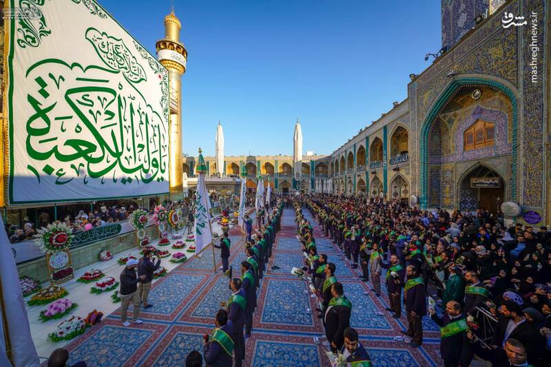 عکس/ مراسم جشن روز ولادت امیرالمومنین در حرم علوی