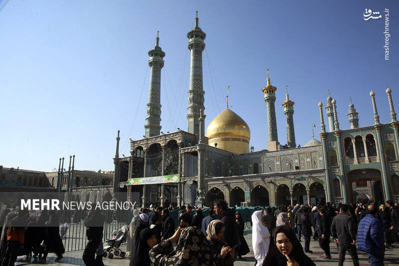 عکس / حال و هوای حرم حضرت معصومه (س) در روز ولادت امام علی (ع) 10