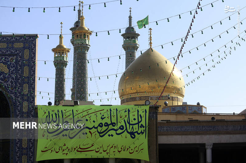 عکس / حال و هوای حرم حضرت معصومه (س) در روز ولادت امام علی (ع) 7