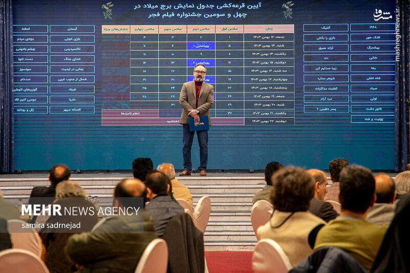 عکس / قرعهکشی جدول نمایش چهلوسومین جشنواره فیلم فجر 9