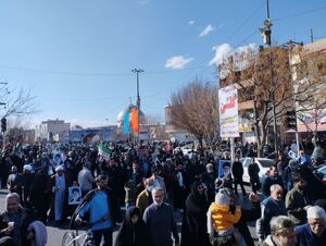 راهپیمایی نصر و جشن پیروزی مقاومت فلسطین در قم + فیلم