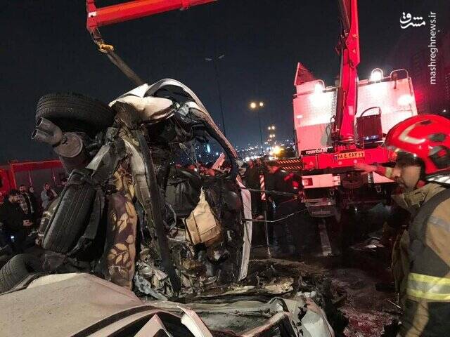 تصادف مرگبار در اتوبان تهران-کرج +عکس