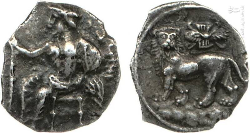 تصاویری از سکه مازائوس ساتراپ ایرانی