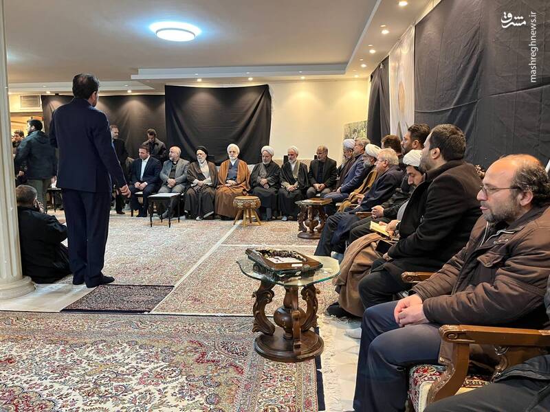 عکس/ حضور رئیس قوه قضاییه در منازل شهیدان رازینی و مقیسه