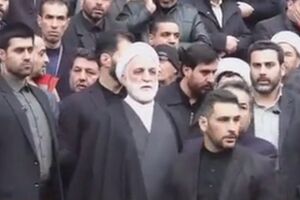 فیلم/ حضور اژهای در مراسم تشییع دو قاضی شهید