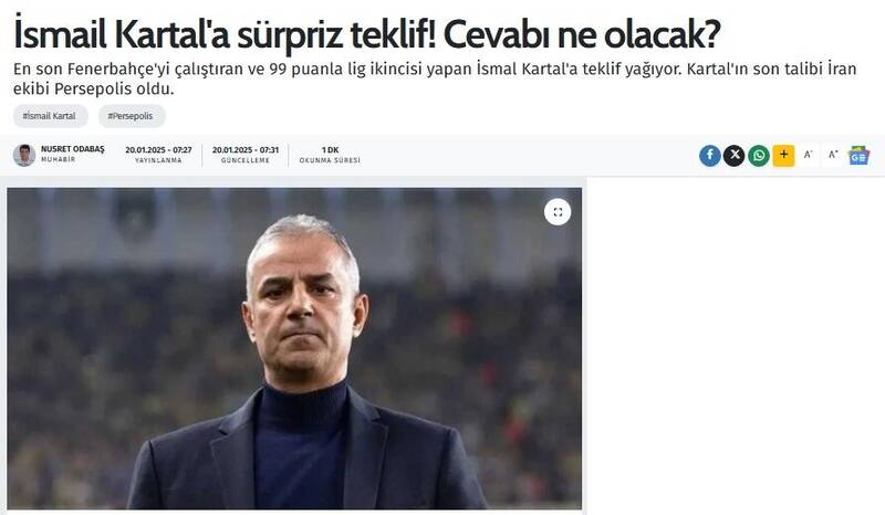 رسانههای ترکیه در مورد سرمربی احتمالی پرسپولیس چه نوشتند؟