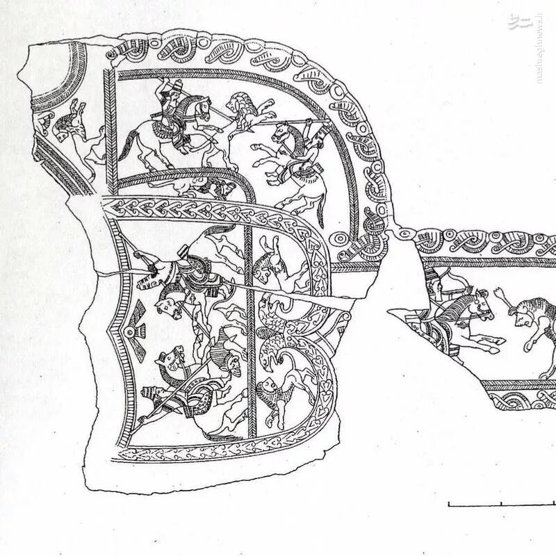 تصاویری از غلاف شمشیر هخامنشی کشف شده در تاجیکستان