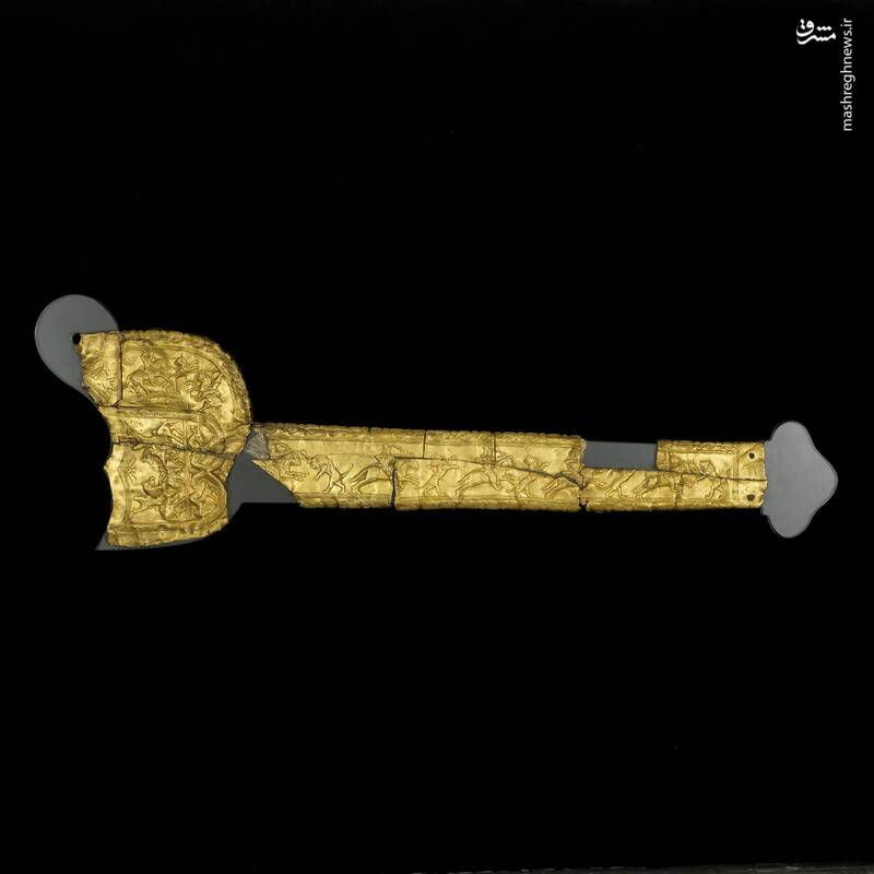 تصاویری از غلاف شمشیر هخامنشی کشف شده در تاجیکستان