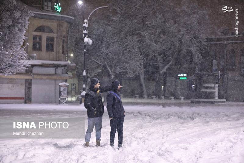 عکس / بارش سنگین شبانه برف در همدان 20