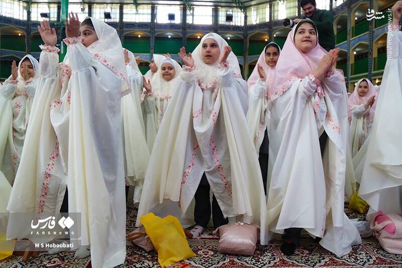 عکس / جشن تکلیف بزرگ 2000نفری دختران دارالعباده 12