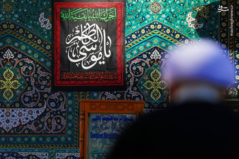 عکس/ نصب کتیبههای شهادت موسی بن جعفر در سامرا