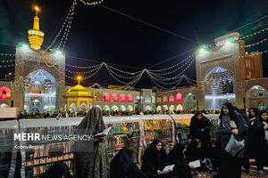 عکس/ شب شهادت امام موسی کاظم(ع) در حرم مطهر امام رضا(ع)