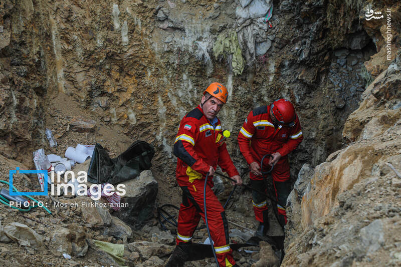 عکس/ ریزش تونل غیرمجاز در «سربناو»