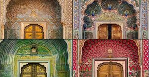 تصاویری از چهار درگاهِ ورودی به قصرِ جیپور، هند