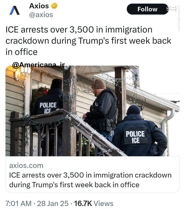 بازداشت ۳۵۰۰ نفر از مهاجران تنها در یک هفته