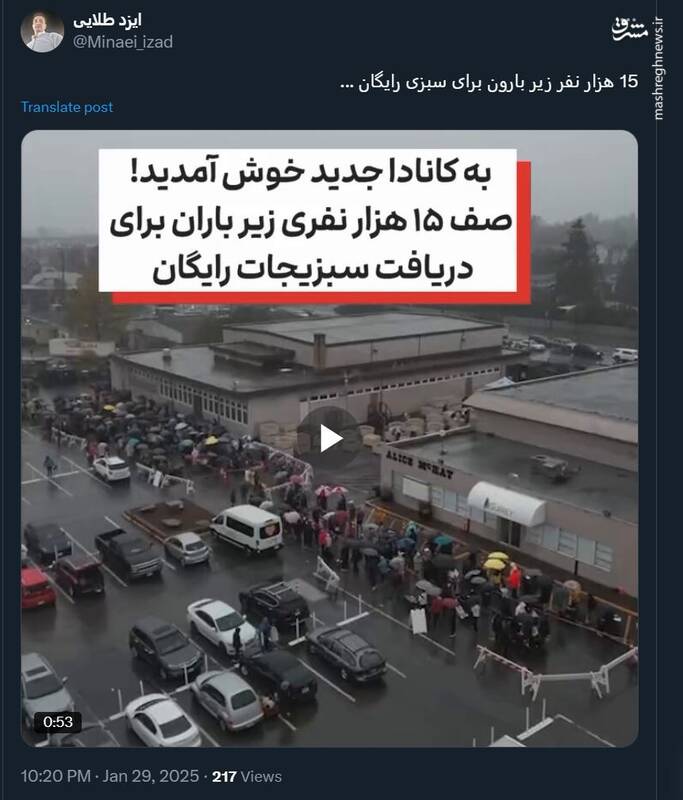 ۱۵ هزار کانادایی زیر بارون برای سبزی رایگان!