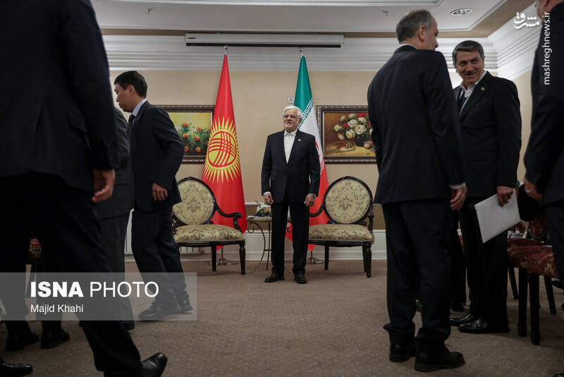 عکس/ دیدار معاون اول رئیس جمهور با نخستوزیر قرقیزستان