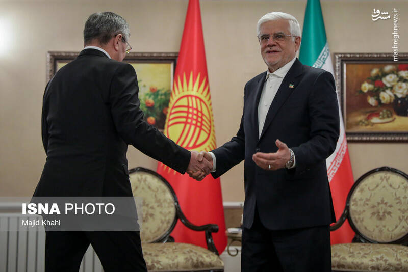 عکس/ دیدار معاون اول رئیس جمهور با نخستوزیر قرقیزستان