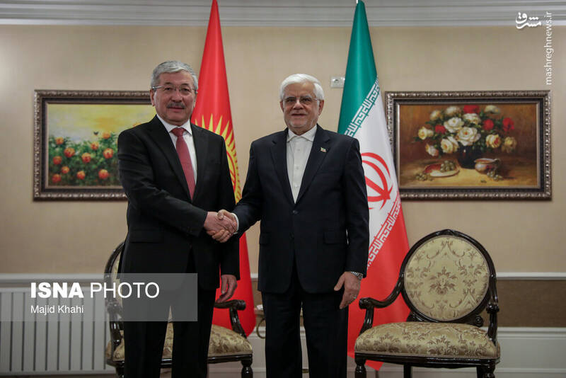 عکس/ دیدار معاون اول رئیس جمهور با نخستوزیر قرقیزستان