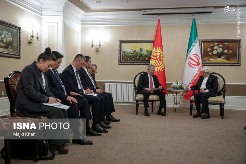 عکس/ دیدار معاون اول رئیس جمهور با نخستوزیر قرقیزستان