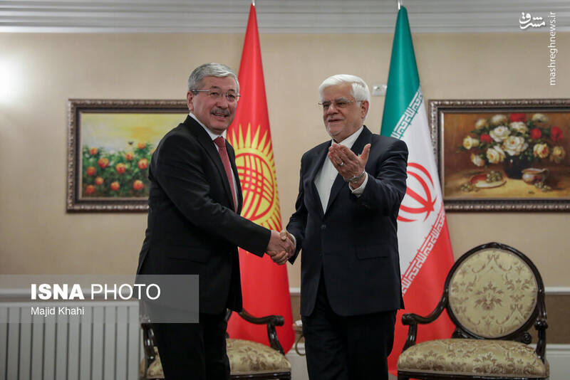 عکس/ دیدار معاون اول رئیس جمهور با نخستوزیر قرقیزستان