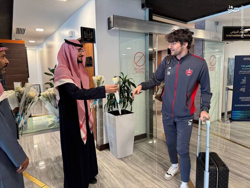 عکس/ ورود کاروان پرسپولیس به ریاض برای دیدار با الهلال