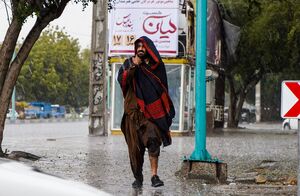عکس/ بارش باران و تگرگ در بندرعباس