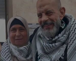 ۲۵ ساله به سر آمد؛ دیدار "قتیبه مسلم" اسیر آزاد شده فلسطینی با همسرش+ فیلم