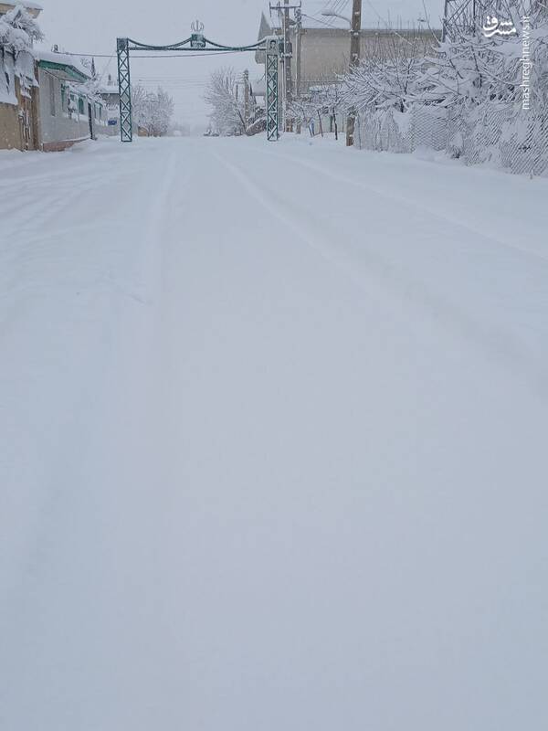 عکس/ بارش سنگین برف در قاراقان قزوین