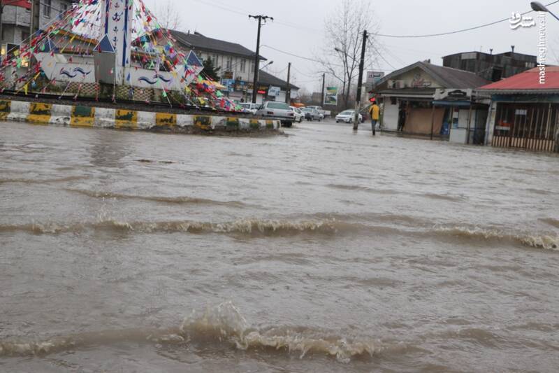 رشت زیر آب رفت +عکس