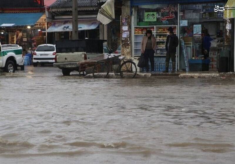 رشت زیر آب رفت‌ +عکس