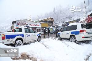 عکس/ جاده برفی کندوان