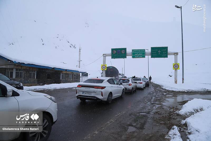 عکس/ جاده برفی کندوان