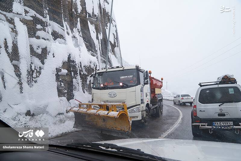 عکس/ جاده برفی کندوان