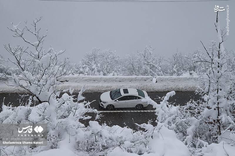 عکس/ جاده برفی کندوان